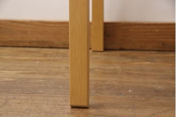 中古　arflex(アルフレックス)　NT(エヌティー)　革を編み込んだデザインが個性的なアームチェア(定価約8万6千円)(ダイニングチェア、椅子、イス)(R-053549)