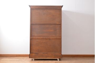 中古　民芸家具　シックで品のある佇まいが魅力的なワードローブ(松本民芸家具)(洋服タンス)(R-053559)