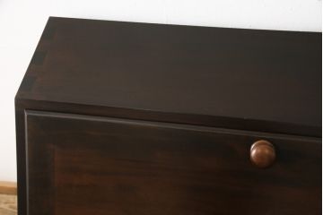 ビンテージ家具　松本民芸家具　シックで上品な佇まいのライティングビューロー(簿記机、在宅ワーク、在宅用ワークデスク、ヴィンテージ)(R-053561)
