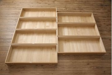 中古　伝統工芸　上品な佇まいが魅力の総桐紀州箪笥(四方丸、胴厚、総桐箪笥、桐たんす、引き出し、チェスト、衣装箪笥)(定価約140万円)(R-053579)
