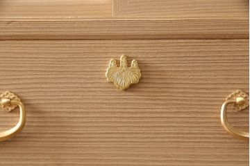 中古　伝統工芸　上品な佇まいが魅力の総桐紀州箪笥(四方丸、胴厚、総桐箪笥、桐たんす、引き出し、チェスト、衣装箪笥)(定価約140万円)(R-053579)