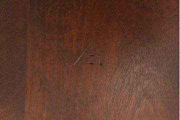 中古　松本民芸家具　#49型A　背もたれの美しいデザインが印象的なワイコムチェア(ダイニングチェア、椅子、板座チェア)(R-053583)