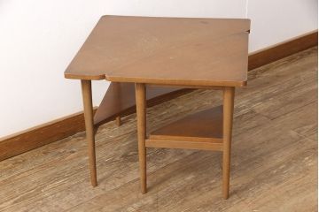 ビンテージ家具　ジャパンヴィンテージ　組み合わせ式　デッドスペースも有効活用できるサイドテーブル(コンソールテーブル、カフェテーブル、飾り台)(R-053589)