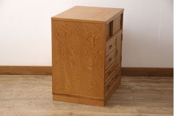 中古　美品　屋久杉の独特な杢目が魅力の小箪笥(チェスト、和たんす、整理タンス、小物収納)(R-053591)