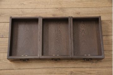 中古　最高級品　鉄刀木(タガヤサン)無垢材　重硬で緻密な質感が魅力的な関西火鉢(ローテーブル、長火鉢、リビングテーブル、木製火鉢、囲炉裏、座卓)(R-053603)