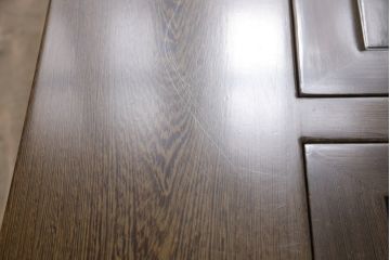中古　最高級品　鉄刀木(タガヤサン)無垢材　重硬で緻密な質感が魅力的な関西火鉢(ローテーブル、長火鉢、リビングテーブル、木製火鉢、囲炉裏、座卓)(R-053603)