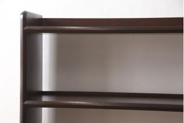 中古　民芸家具　総ケヤキ材　シンプルな中にもつくりの良さが感じられる本棚(松本民芸家具)(書棚、飾り棚、ブックシェルフ、オープンラック)(R-053612)