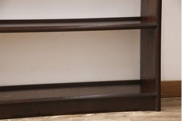 中古　民芸家具　総ケヤキ材　シンプルな中にもつくりの良さが感じられる本棚(松本民芸家具)(書棚、飾り棚、ブックシェルフ、オープンラック)(R-053612)