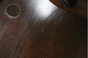 中古　松本民芸家具　#91型　落ち着きのある空間を演出するキャプテンチェア(アームチェア、板座チェア、椅子、ダイニングチェア)(R-053613)
