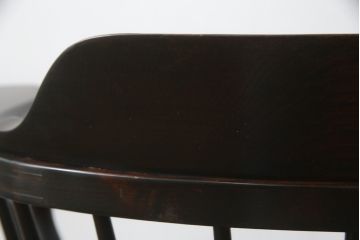 中古　松本民芸家具　#91型　落ち着きのある空間を演出するキャプテンチェア(アームチェア、板座チェア、椅子、ダイニングチェア)(R-053613)