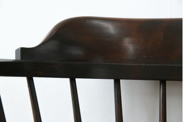中古　松本民芸家具　#91型　落ち着きのある空間を演出するキャプテンチェア(アームチェア、板座チェア、椅子、ダイニングチェア)(R-053615)