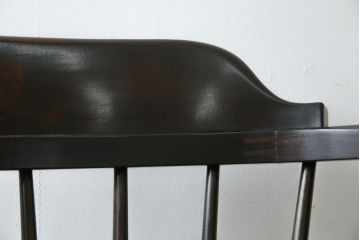 中古　松本民芸家具　#91型　落ち着きのある空間を演出するキャプテンチェア(アームチェア、板座チェア、椅子、ダイニングチェア)(R-053615)