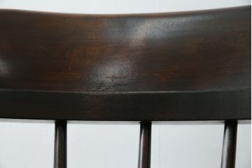 中古　松本民芸家具　#91型　落ち着きのある空間を演出するキャプテンチェア(アームチェア、板座チェア、椅子、ダイニングチェア)(R-053615)