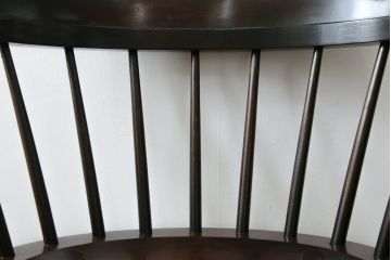 中古　松本民芸家具　#91型　落ち着きのある空間を演出するキャプテンチェア(アームチェア、板座チェア、椅子、ダイニングチェア)(R-053615)