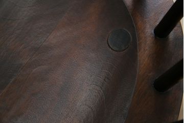 中古　松本民芸家具　#91型　落ち着きのある空間を演出するキャプテンチェア(アームチェア、板座チェア、椅子、ダイニングチェア)(R-053615)
