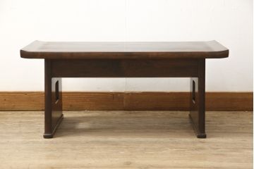 和製ビンテージ　民芸家具　シンプルな中に木の温かみが感じられる文机(松本民芸家具)(センターテーブル、ローテーブル、ヴィンテージ)(R-053620)