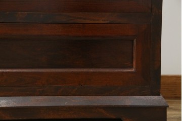 中古　民芸家具　高山式　シックな色合いが和モダンなお部屋にもぴったりなチェスト　(R-053623)