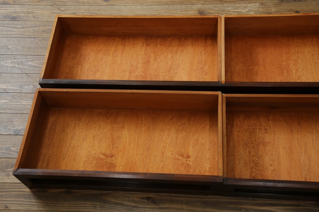 中古　民芸家具　高山式　シックな色合いが和モダンなお部屋にもぴったりなチェスト　(R-053623)