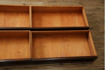 中古　民芸家具　高山式　シックな色合いが和モダンなお部屋にもぴったりなチェスト　(R-053623)