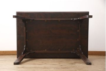 中古　松本民芸家具　脚のデザインがおしゃれな#70型食卓(作業台、ダイニングテーブル)(定価約22万円)(R-053653)