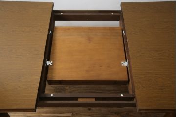 極美品　絶版品　和製ビンテージ　デコラ天板　WINDS太平　クラシカルなエクステンションダイニングテーブル(食卓、ヴィンテージ)(R-053656)