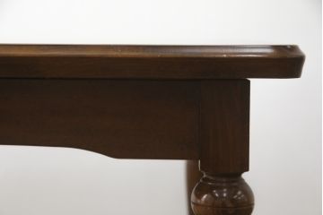 極美品　絶版品　和製ビンテージ　デコラ天板　WINDS太平　クラシカルなエクステンションダイニングテーブル(食卓、ヴィンテージ)(R-053656)