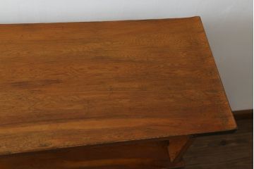 和製ビンテージ　屋久杉　金具と透かし彫りがアクセントの飾り棚(茶箪笥、茶棚、収納棚、サイドボード、ヴィンテージ)(R-053663)