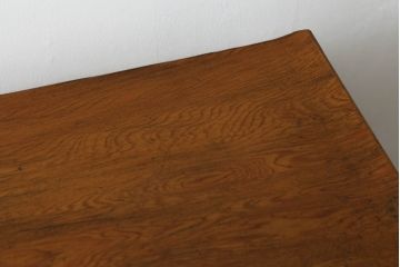 和製ビンテージ　屋久杉　金具と透かし彫りがアクセントの飾り棚(茶箪笥、茶棚、収納棚、サイドボード、ヴィンテージ)(R-053663)