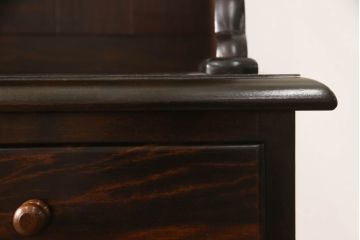 中古　松本民芸家具　洗練された佇まいのC型食器棚(飾り棚、収納棚、キャビネット、カップボード)(定価約93万円)(R-053665)
