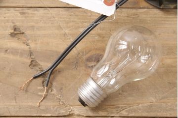 和製アンティーク　味わいあるブラケットが素敵な天井照明(ペンダントライト、電笠)(R-053716)