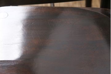 中古　松本民芸家具　220F型　シックな佇まいが魅力的なチェア4脚セット(ダイニングチェア、板座チェア)(R-053718)