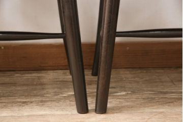 中古　松本民芸家具　220F型　シックな佇まいが魅力的なチェア4脚セット(ダイニングチェア、板座チェア)(R-053718)