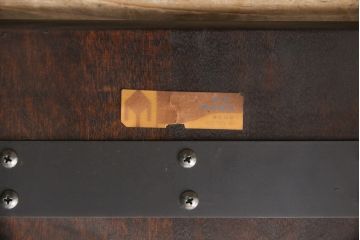 中古　松本民芸家具　220F型　シックな佇まいが魅力的なチェア4脚セット(ダイニングチェア、板座チェア)(R-053718)
