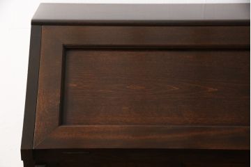 中古　美品　松本民芸家具　スタイリッシュなデザインが美しいライティングビューロー(机、在宅ワーク、在宅用ワークデスク、引き出し、チェスト)(R-053725)