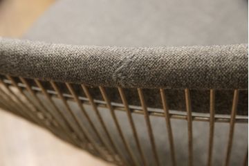 希少!　名作ビンテージ　Knoll(ノル)社製　ウォーレン・プラットナー　シンプルモダンなサイドチェア2脚セット(ワイヤーチェア、ラウンジチェア)(R-053728)