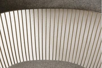 希少!　名作ビンテージ　Knoll(ノル)社製　ウォーレン・プラットナー　シンプルモダンなサイドチェア2脚セット(ワイヤーチェア、ラウンジチェア)(R-053728)