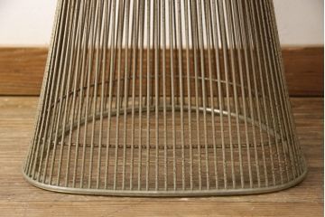 希少!　名作ビンテージ　Knoll(ノル)社製　ウォーレン・プラットナー　シンプルモダンなサイドチェア2脚セット(ワイヤーチェア、ラウンジチェア)(R-053728)
