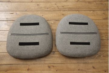 希少!　名作ビンテージ　Knoll(ノル)社製　ウォーレン・プラットナー　シンプルモダンなサイドチェア2脚セット(ワイヤーチェア、ラウンジチェア)(R-053728)