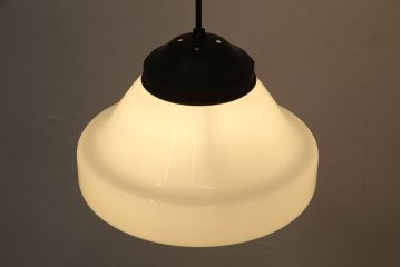アンティーク照明　ぽってりとしたフォルムがかわいらしい天井照明(ペンダントライト、吊り下げ照明)(R-053752)