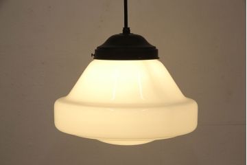 アンティーク照明　ぽってりとしたフォルムがかわいらしい天井照明(ペンダントライト、吊り下げ照明)(R-053753)