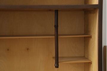 ビンテージ家具　時を刻んだ木の風合いが趣あふれる茶水屋(置き水屋、茶箪笥、茶棚、収納棚、食器棚、ヴィンテージ)(R-053775)