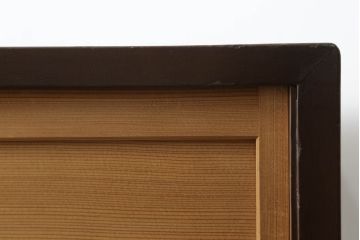 ビンテージ家具　時を刻んだ木の風合いが趣あふれる茶水屋(置き水屋、茶箪笥、茶棚、収納棚、食器棚、ヴィンテージ)(R-053775)