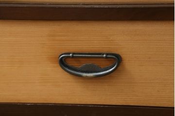 ビンテージ家具　時を刻んだ木の風合いが趣あふれる茶水屋(置き水屋、茶箪笥、茶棚、収納棚、食器棚、ヴィンテージ)(R-053775)