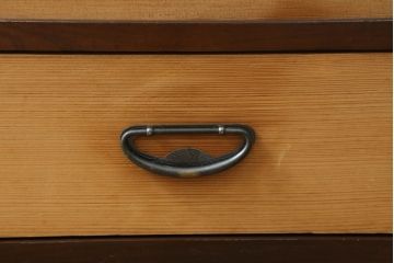 ビンテージ家具　時を刻んだ木の風合いが趣あふれる茶水屋(置き水屋、茶箪笥、茶棚、収納棚、食器棚、ヴィンテージ)(R-053775)