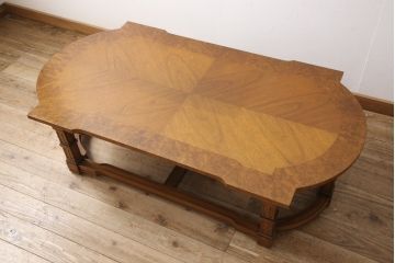 中古　美品　DREXEL HERITAGE(ドレクセルヘリテイジ)　FRANCESCA(フランチェスカ)シリーズ　格調高いデザインが魅力的なセンターテーブル(定価約56万円)(カクテルテーブル、ローテーブル)(R-053786)