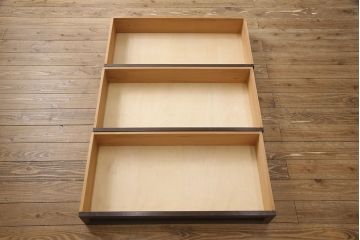 中古　松本民芸家具　天板リメイク　シンプルなデザインで取り入れやすい!高山式チェスト(松本民芸家具)(引き出し、サイドチェスト)(R-053800)