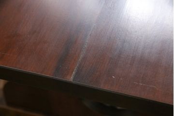 中古　松本民芸家具　ナラ材　上質な大人の空間づくりにぴったりな折りたたみ座卓(ローテーブル、ちゃぶ台、文机)(R-053816)