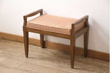 中古　DREXEL HERITAGE(ドレクセルヘリテイジ)　Triune(トライユン)　Eグレード　J2440　直線的なフォルムが美しいスツール(定価約10万円)(R-053817)