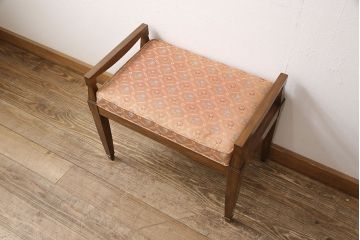 中古　DREXEL HERITAGE(ドレクセルヘリテイジ)　Triune(トライユン)　Eグレード　J2440　直線的なフォルムが美しいスツール(定価約10万円)(R-053817)