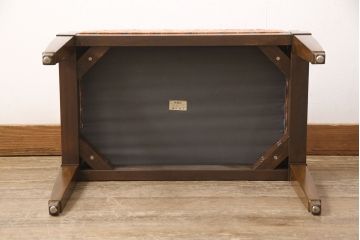中古　DREXEL HERITAGE(ドレクセルヘリテイジ)　Triune(トライユン)　Eグレード　J2440　直線的なフォルムが美しいスツール(定価約10万円)(R-053817)
